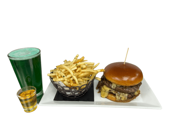 The Wolfhounds Irish Pounder, A Pint of Green Ale & Shot of Jameson Irish Whiskey