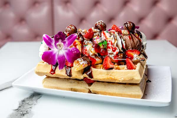 Banana Split Waffle
