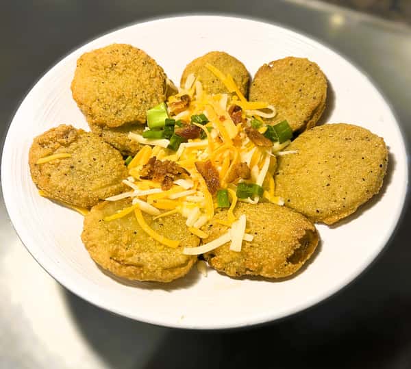 Fried Green Tomatoes & Grits