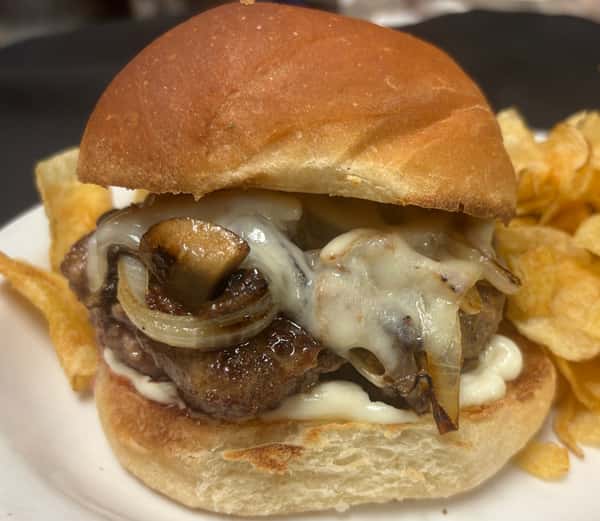Mushroom Swiss Burger