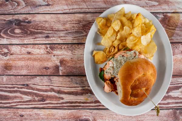 salmon burger