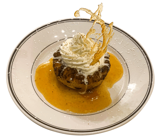 Whiskey Whipped Brioche Bread Pudding