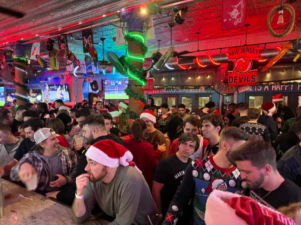 Busy bar christmas