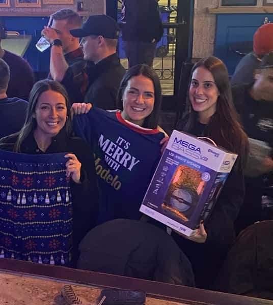 Bingo winners with prizes