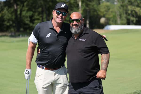 Mike and Marty Brodeur on golf course