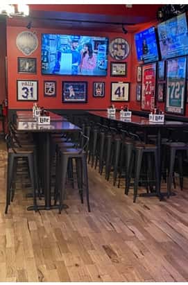 tables set up for evetn