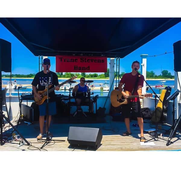 Band playing on stage
