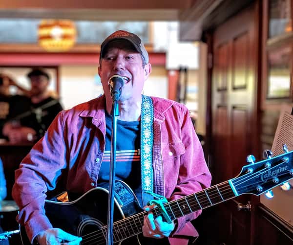 Mike Dalton playing guitar