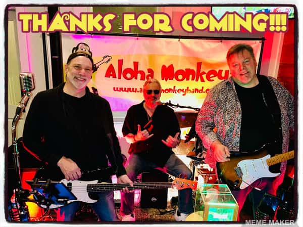 Aloha Monkey on stage