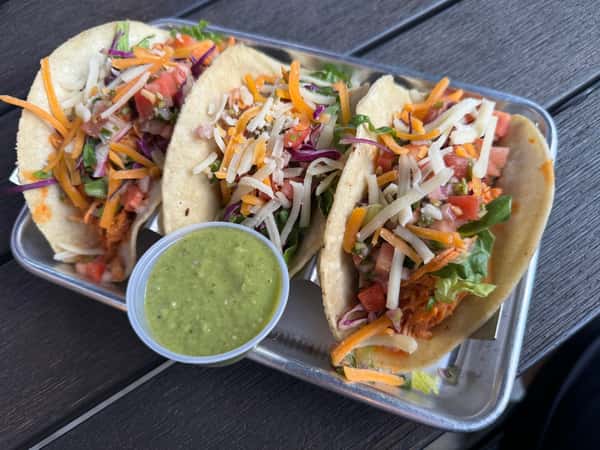 tacos on tray