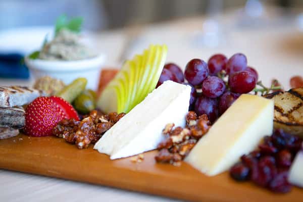 fruit, cheese and nuts board