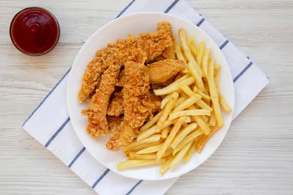 Chicken Tenders with fries