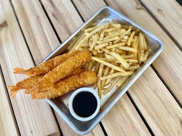 Fried Shrimp and Fries Basket
