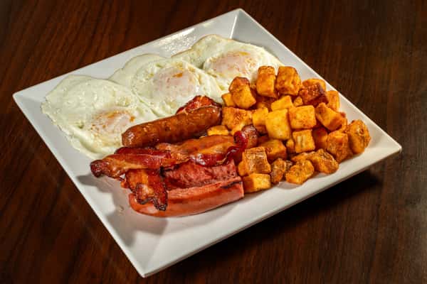 Smoked Sausage & Eggs