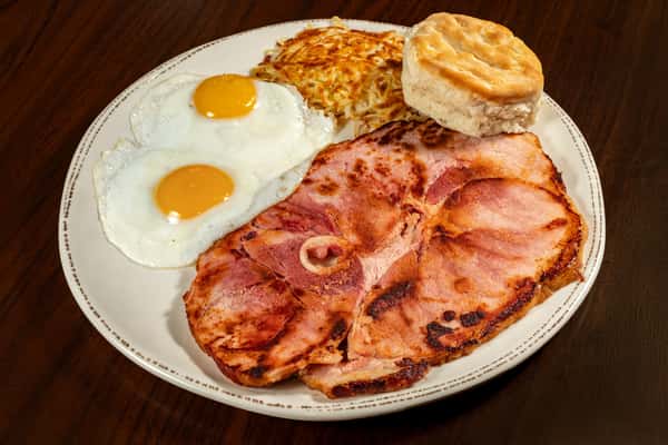 Ham Steak & Eggs