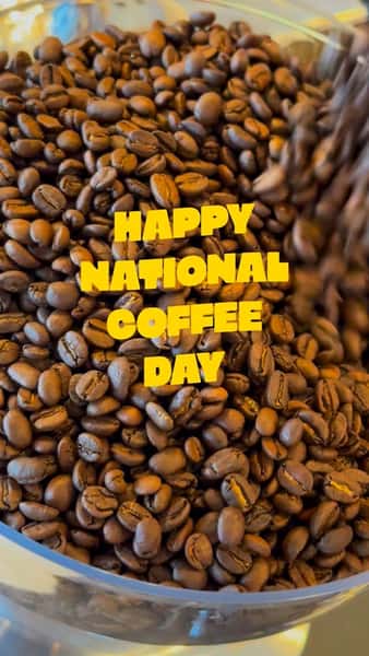 Tomorrow is National Coffee Day! Now you have a perfect excuse to come by and see us 😉