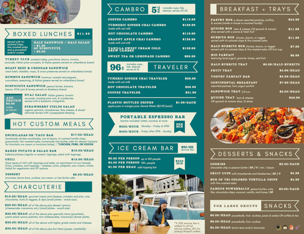 Catering Menu 9/24/26