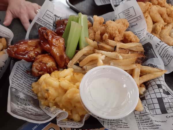 5 Wings and Shrimp Basket