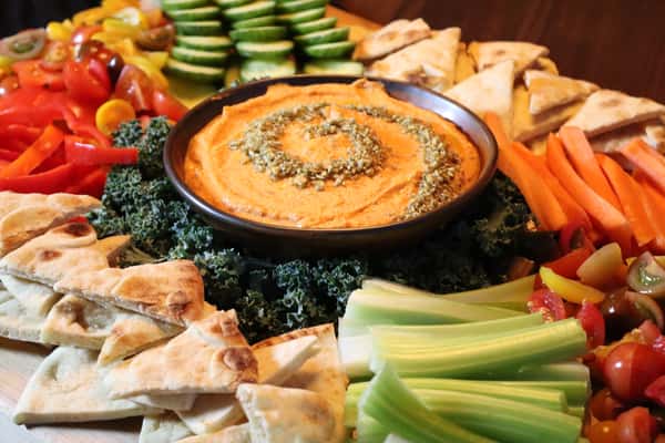 Hummus and Veggie Board