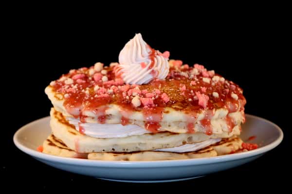 Triple Strawberry Pancakes