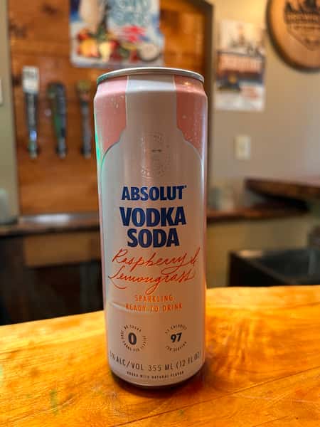 Absolut Vodka Soda (raspberry lemongrass)
