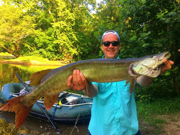 Man fly fishing