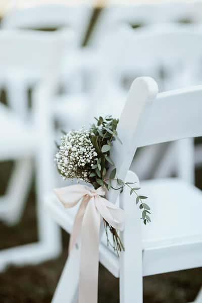 wedding aisle chair decoration