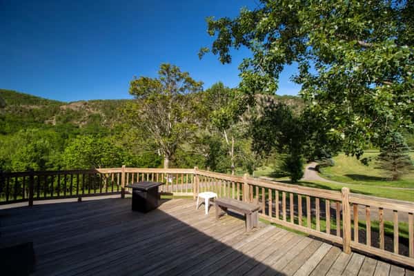 View from deck