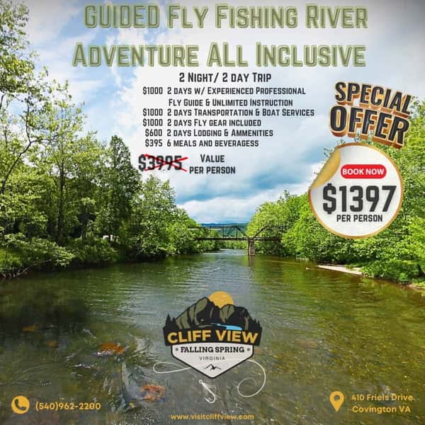 Fly Fishing Packages - The Brewhouse at Cliff View -Restaurant in  Covington, VA