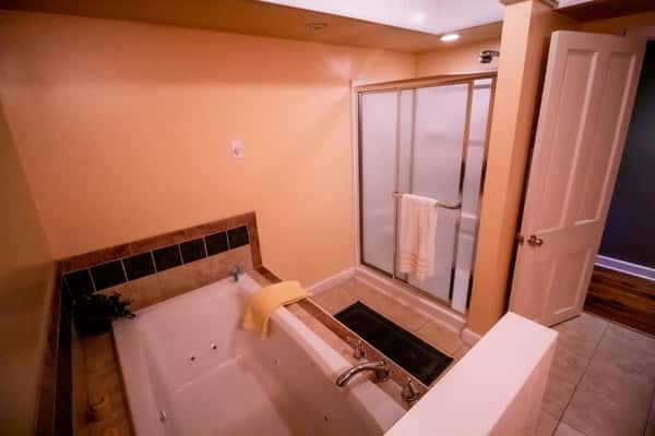 Jacuzzi bath tub and stand up shower
