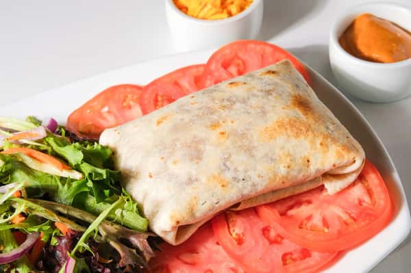 Impossible Burrito & Mixed Greens
