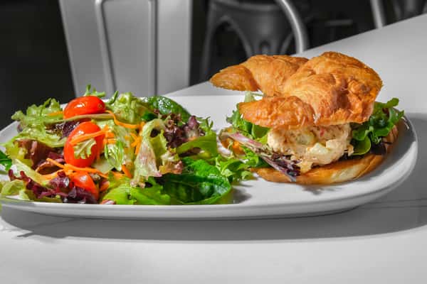 Chicken Salad Sandwich with Side Salad