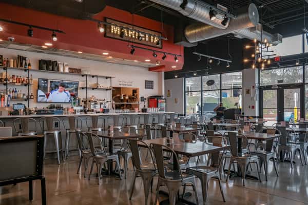 Interior family style dining