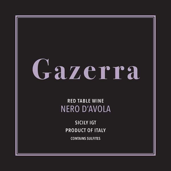 2018 GAZERRA, NERO D'AVOLA