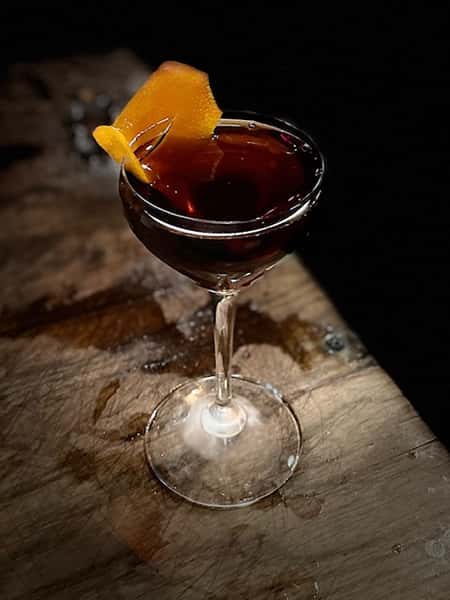 Barrel-Aged  Black Manhattan