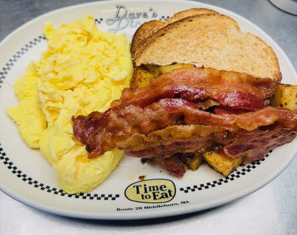 Two Eggs, Bacon or Sausage