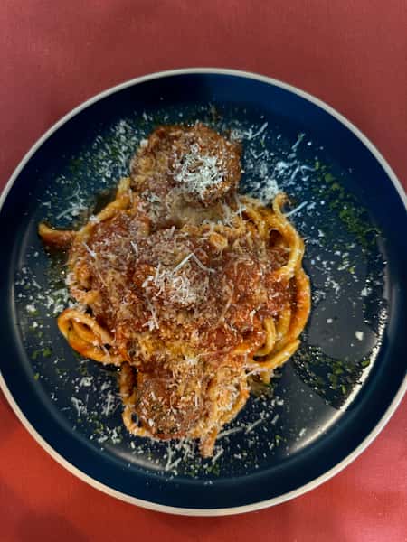 Fettuccine con Polpette