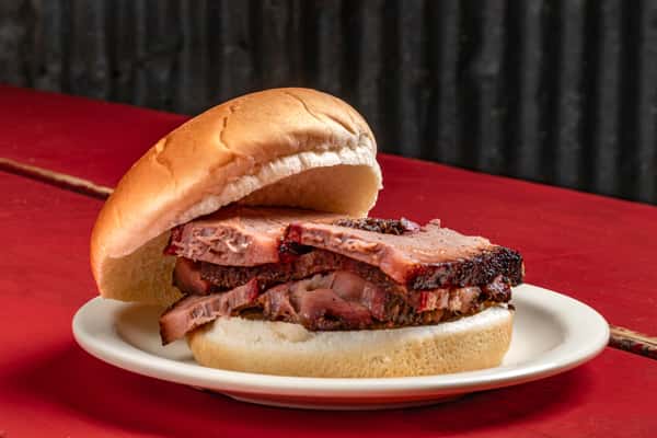 Sliced Brisket Sandwich