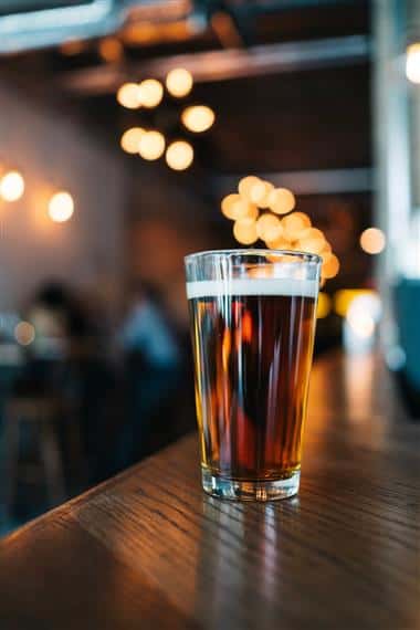 beer in glass