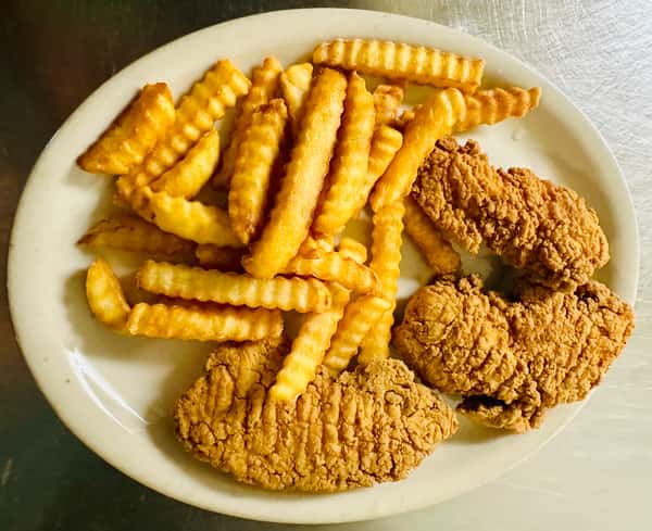 Three Chicken Strips