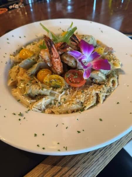 Grilled Shrimp and Penne