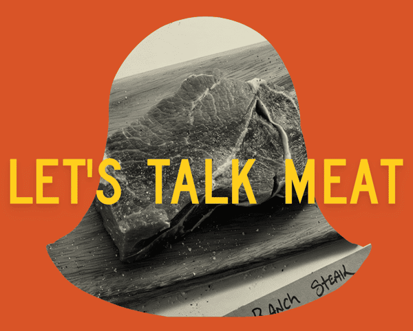 lets talk meat button