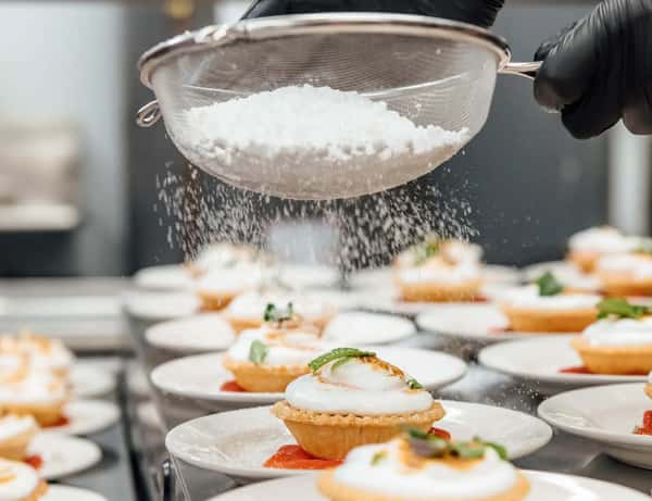 chef prepping food