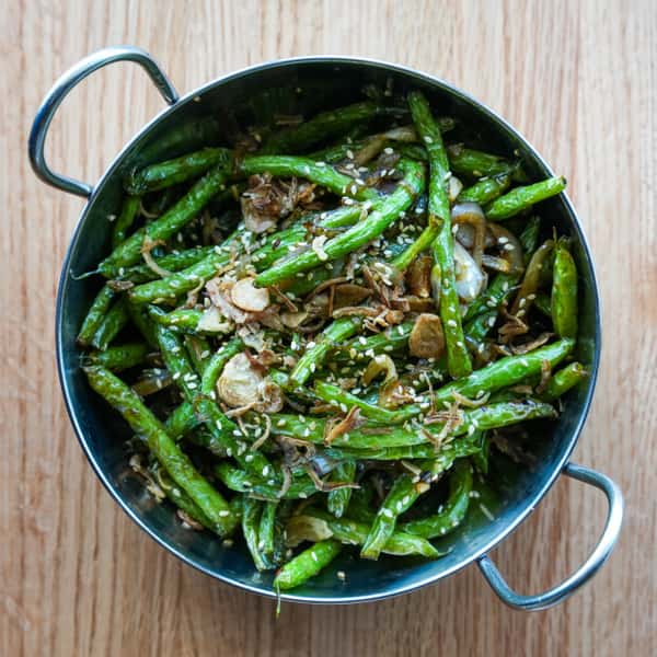 Blistered Beans (Vegan)