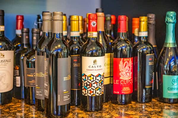bottles of wine