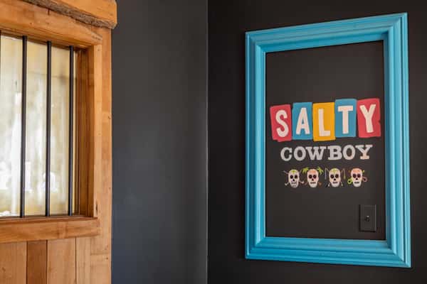 interior with sign