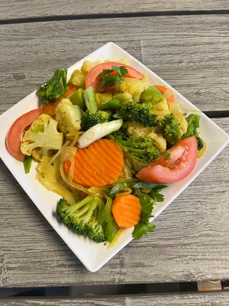 Curry Steamed Vegetables
