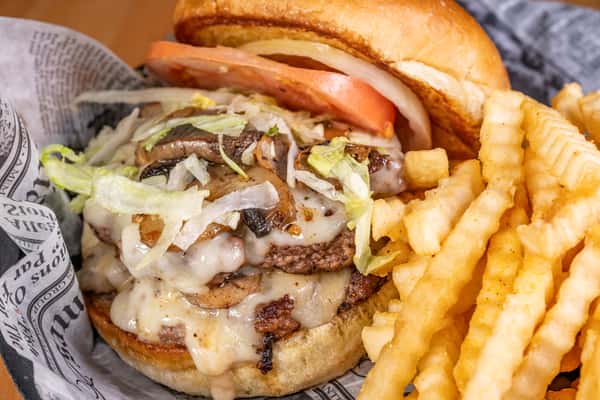 Mushroom Swiss Burger
