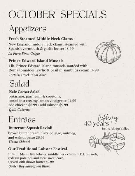 October Specials