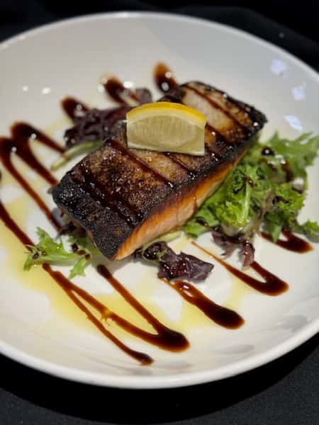 Crispy seared salmon